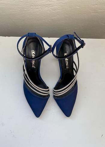 37 Beden Mavi Stiletto Topuklu Kadın Abiye Ayakkabı