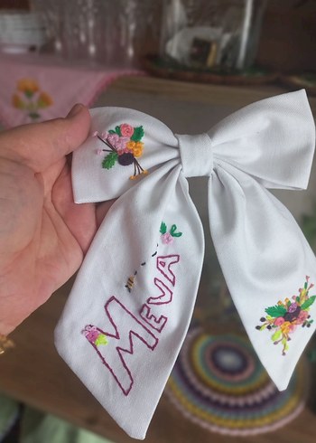 nakış işlemeli bohem fiyonk toka