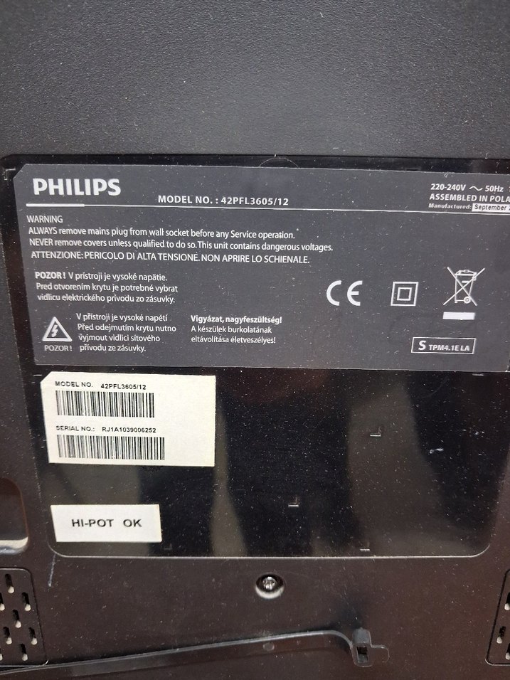 Philips 42pfl3605/12 tv - Görsel 2