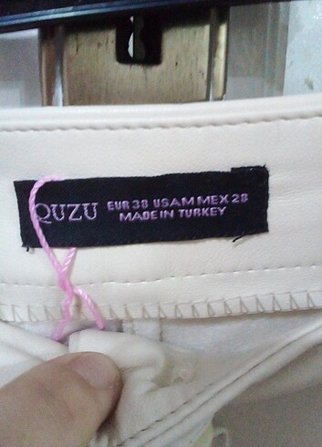 krem deri pantolonn  - Görsel 3