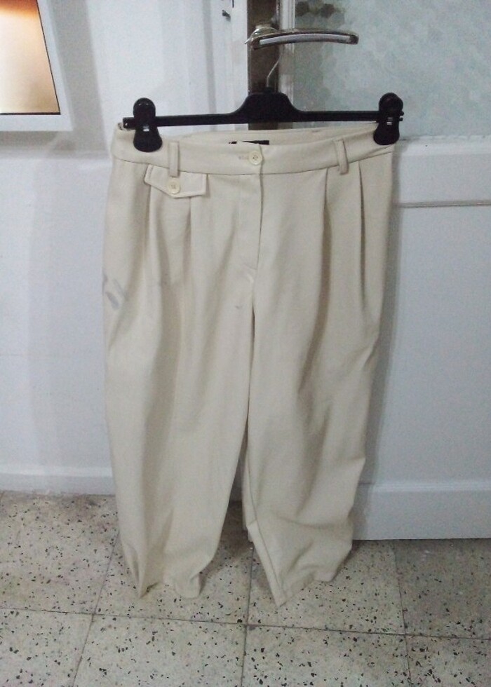 krem deri pantolonn  - Görsel 4