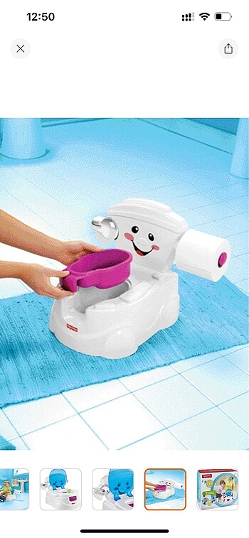 Fisher Price Fisher Price Eğlenceli Tuvalet - Sesli
