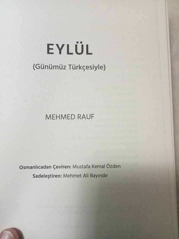 Eylül - Mehmed Rauf (Salon Yayınları) - Görsel 2