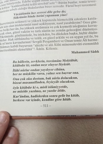 Mektubat Tercemesi Dini Kitap - Görsel 6