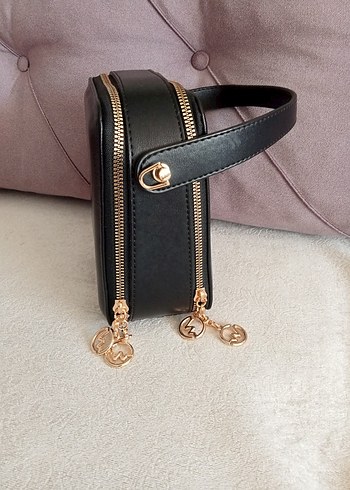 Siyah Deri Kadın El Çantası - Görsel 2