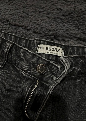 siyah mini denim şort - Görsel 2