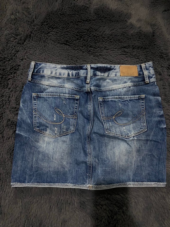 vintage mini kot etek - Görsel 3