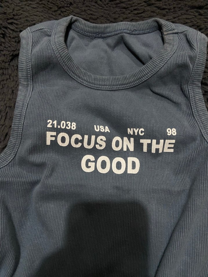 mavi kolsuz crop - Görsel 2