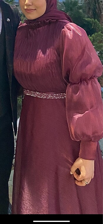 Diğer Bordo abiye elbise