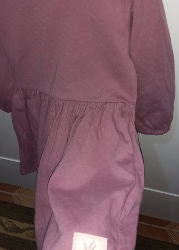 Kız Çocuk Uzun Kollu Fırfırlı Elbise - Görsel 4