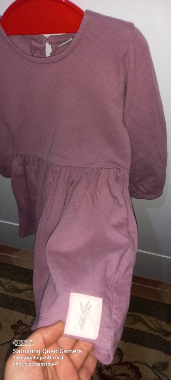 Kız Çocuk Uzun Kollu Fırfırlı Elbise - Görsel 4