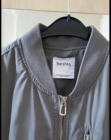 s Beden gri Renk Bershka bomber ceket