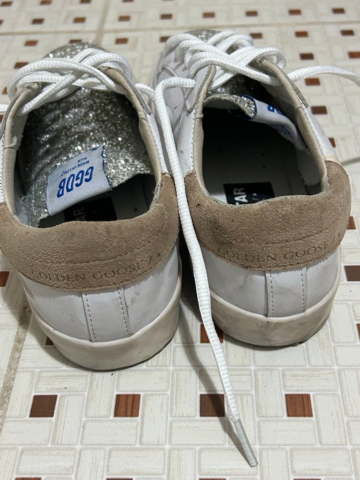 Beyaz Leopar Desenli Payetli Kadın Spor Ayakkabı - Görsel 3