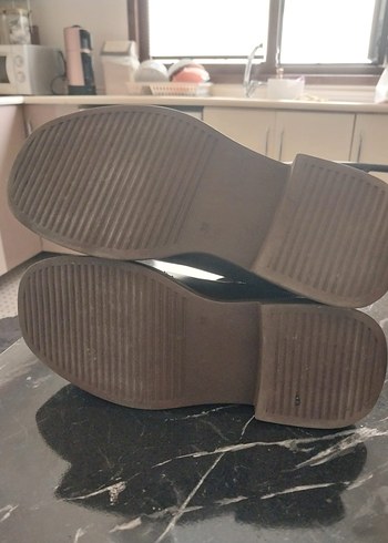 Kahverengi Deri Kadın Platform Bot - Görsel 6