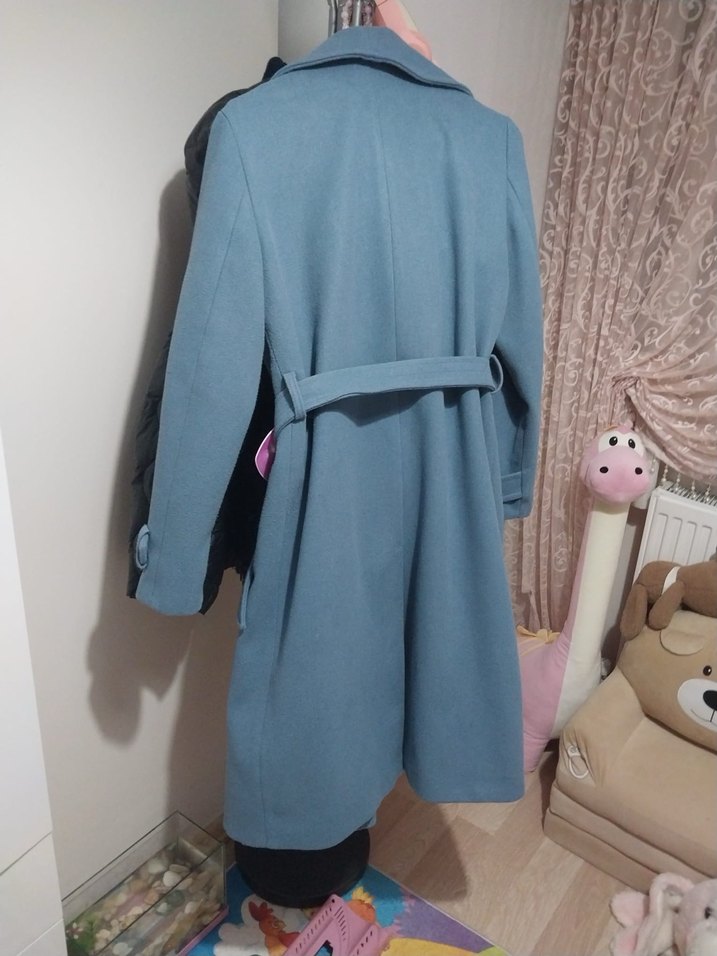 Mavi Kemerli Uzun Kaban - Görsel 2