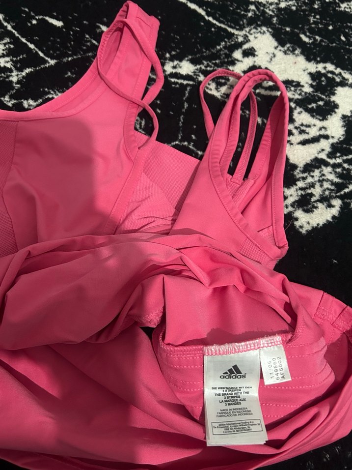 Pembe V Yaka Kolsuz Spor üst - Görsel 2