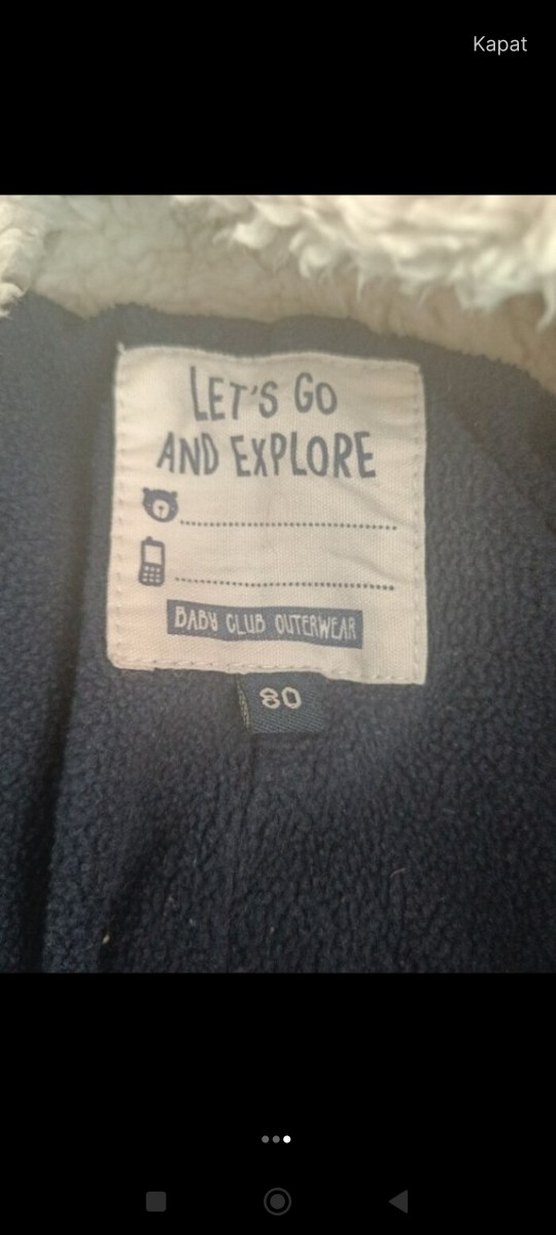 Mavi Kürklü Erkek Bebek Tulum - Görsel 3