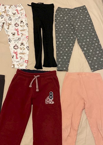 Kız Çocuk Çok Renkli Rahat Eşofman Altları - Görsel 4