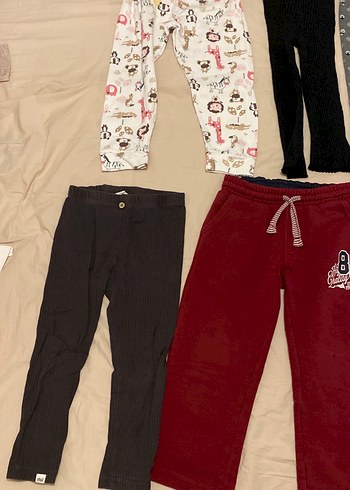 Kız Çocuk Çok Renkli Rahat Eşofman Altları - Görsel 2