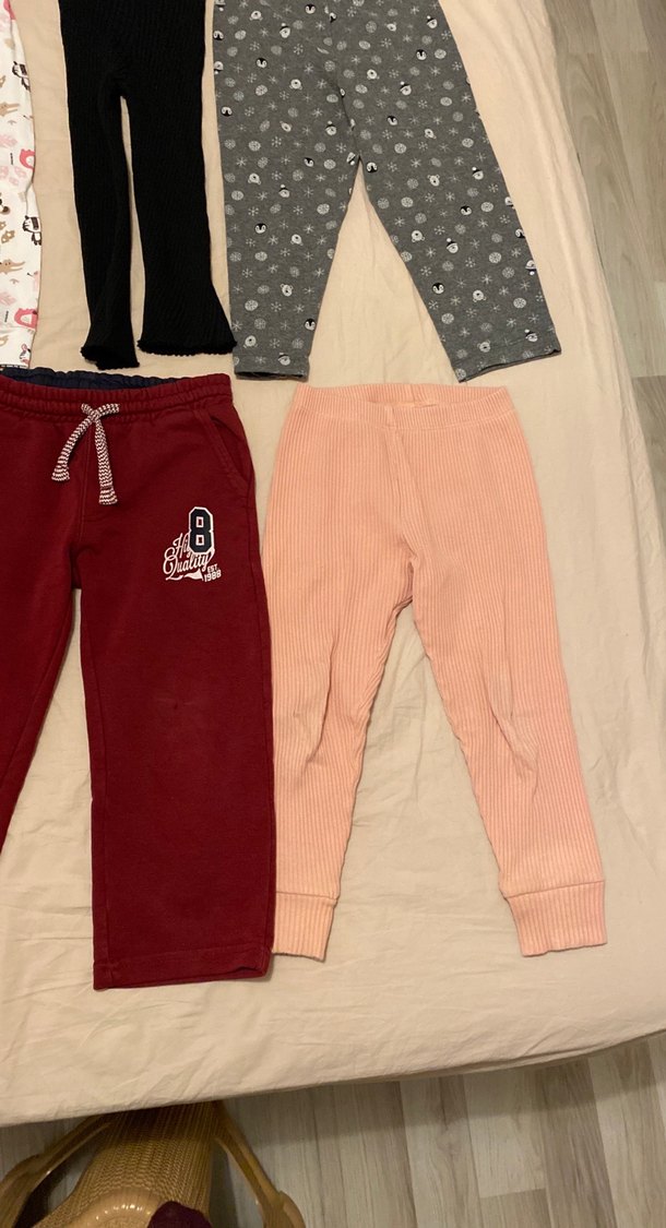 Kız Çocuk Çok Renkli Rahat Eşofman Altları - Görsel 5