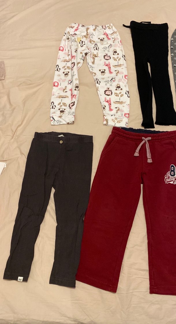 Kız Çocuk Çok Renkli Rahat Eşofman Altları - Görsel 2