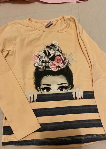 Kız Çocuk Çok Renkli Uzun Kollu Tişörtler - Görsel 4