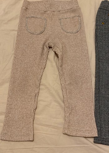 Kız Çocuk Örme Gri Tayt - Görsel 4