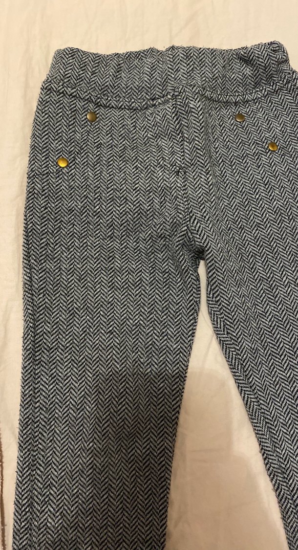 Kız Çocuk Örme Gri Tayt - Görsel 3