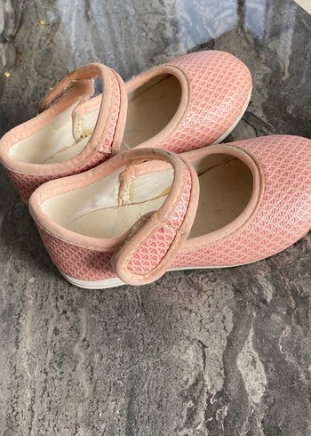 Kız Çocuk Pembe Tokalı Babet Ayakkabı - Görsel 2