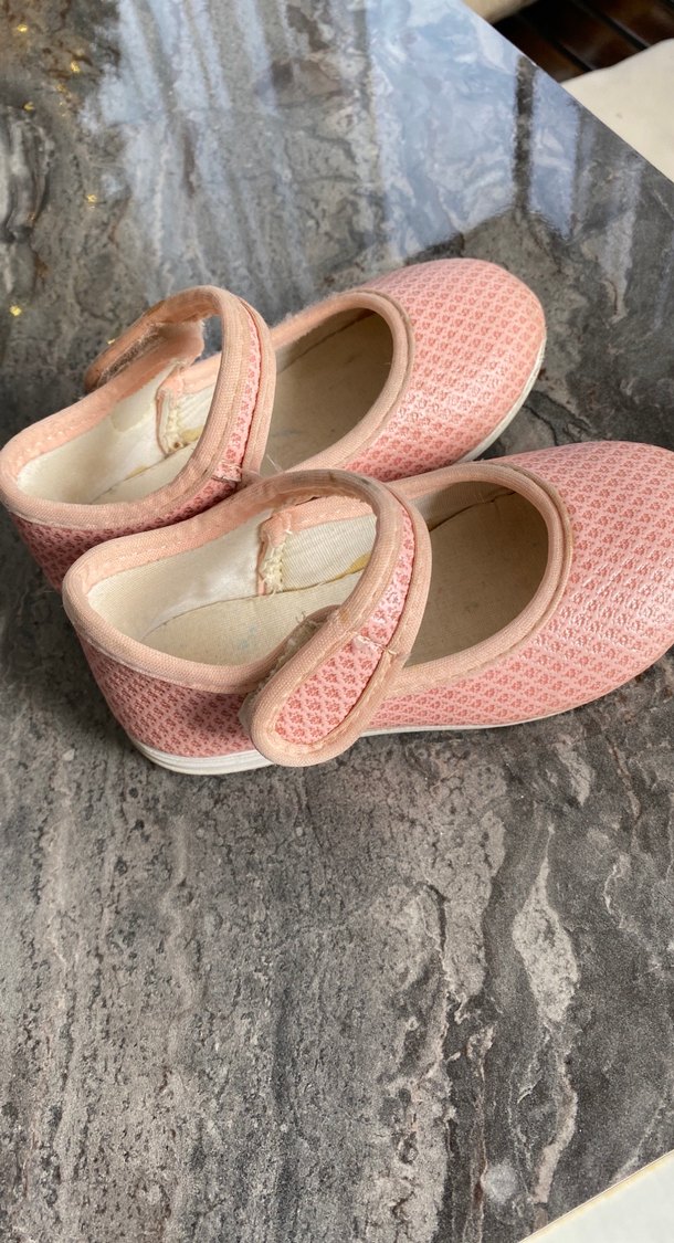 Kız Çocuk Pembe Tokalı Babet Ayakkabı - Görsel 2