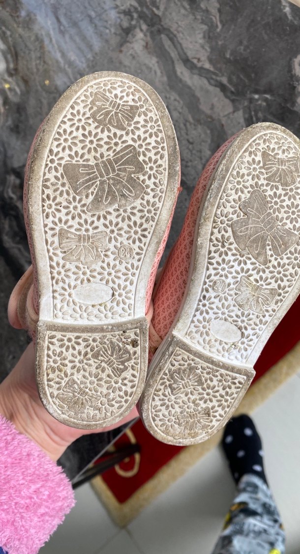 Kız Çocuk Pembe Tokalı Babet Ayakkabı - Görsel 3