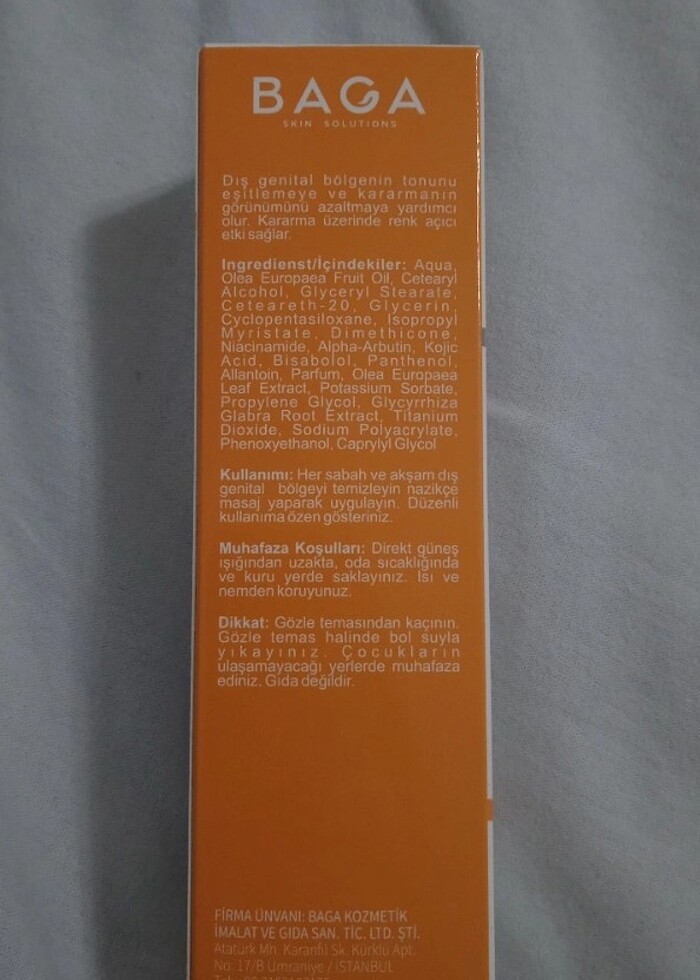 Baga beyazlatıcı krem - Görsel 2