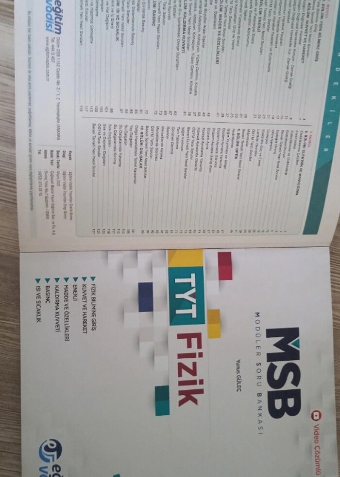 Eğitim vadisi tyt fizik soru bankası - Görsel 2