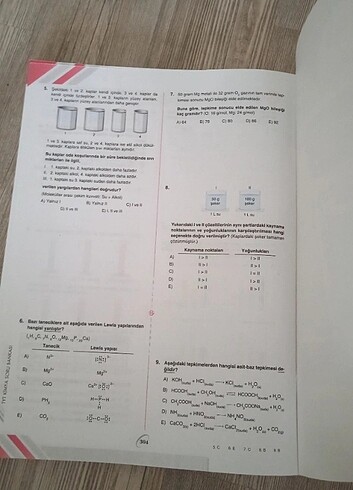 Bilgi sarmal tyt kimya soru bankası  - Görsel 6