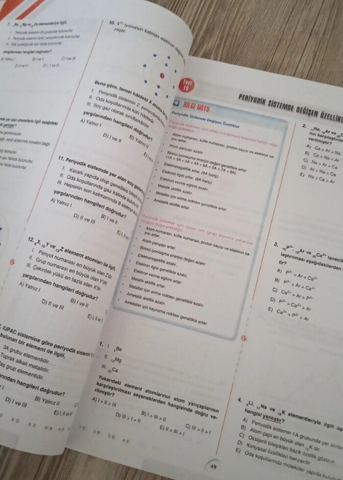 Bilgi sarmal tyt kimya soru bankası  - Görsel 3