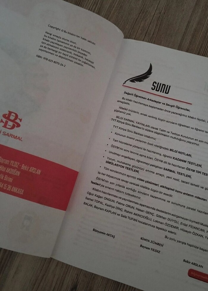 Bilgi sarmal tyt kimya soru bankası  - Görsel 4