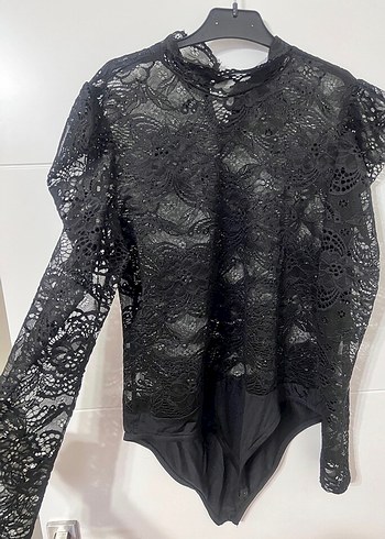 Siyah dantel bluz - Görsel 2