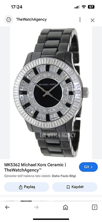 Micheal kors kristal saat