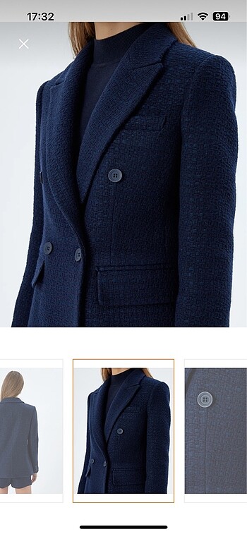 m Beden lacivert Renk Koton blazer ceket