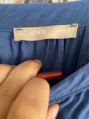 40 Beden mavi Renk LCW MODEST UZUN TESETTÜR ELBİSE