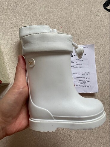 Orjinal İGOR marka uzun beyaz yağmur çizmesi 19 numara
