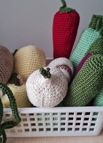 Diğer Amigurumi el yapımı meyve sebze