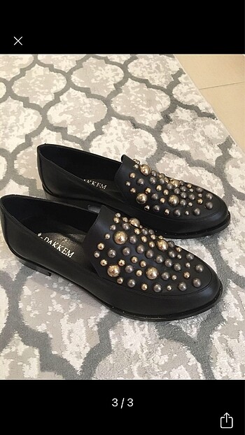 38 Beden hakiki deri kadın loafer ayakkabı