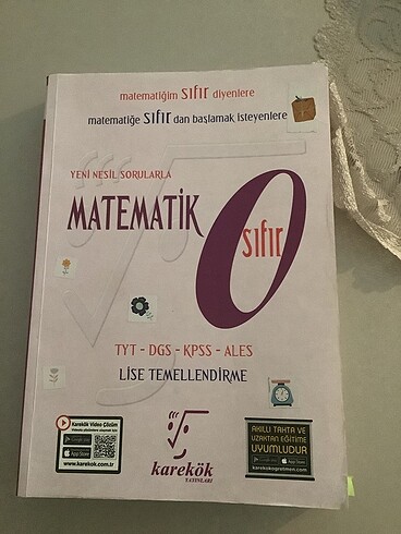 Karakok sıfırdam matematik kitabı