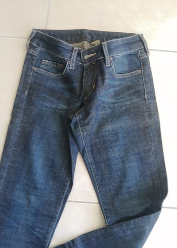 Kadın Lacivert  Kot Pantolon - Görsel 6