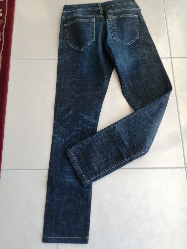 Kadın Lacivert  Kot Pantolon - Görsel 5