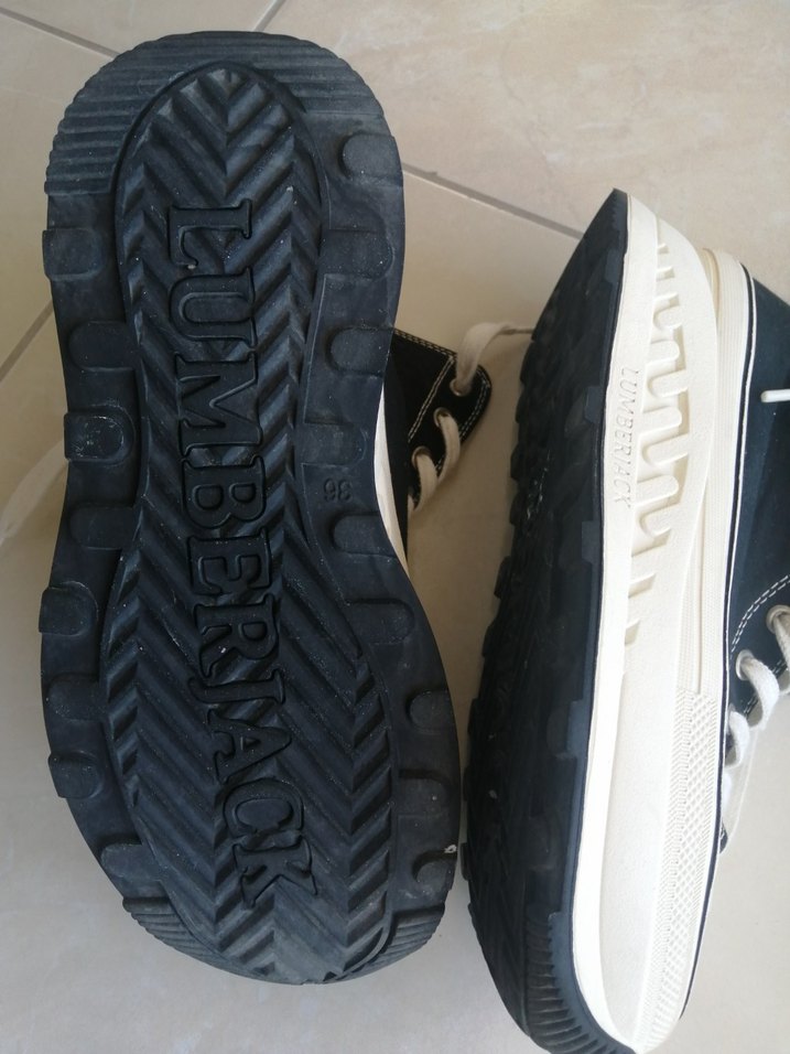 Kadın Beyaz sıyah Sokak Stili Spor Ayakkabı - Görsel 5