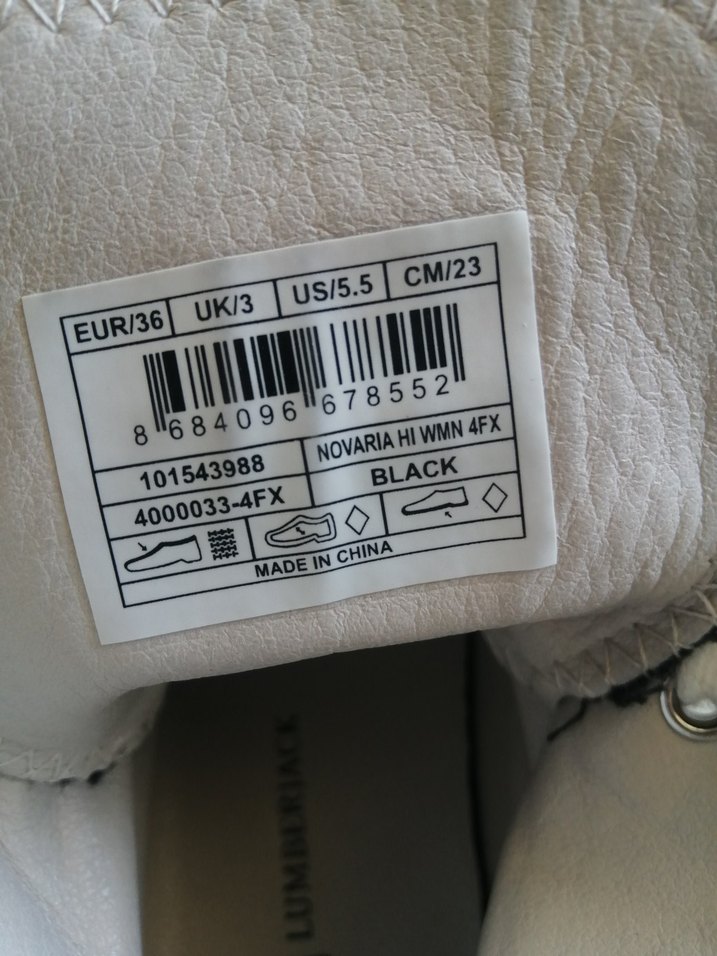 Kadın Beyaz sıyah Sokak Stili Spor Ayakkabı - Görsel 4