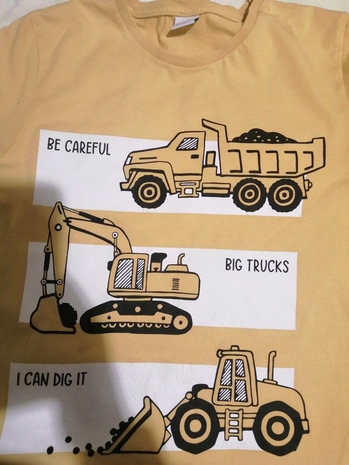 Erkek Çocuk Gri ve Sarı Baskılı Sweatshirt - Görsel 4