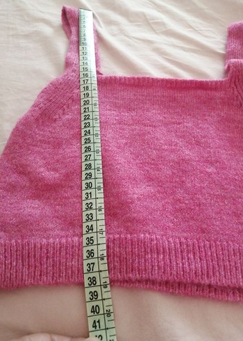 Pembe trıko crop - Görsel 5